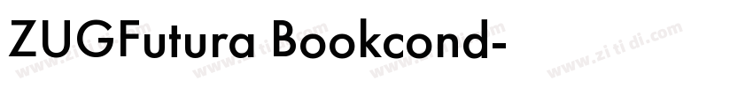 ZUGFutura Bookcond字体转换